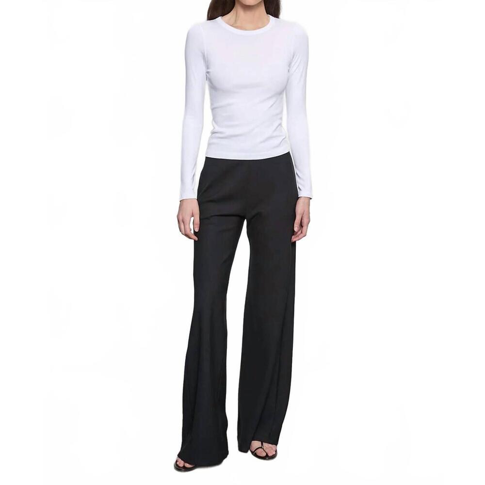 NEW ENZA COSTA twill bias pant in black